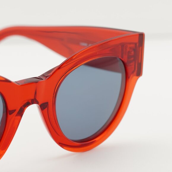 Celine CL40008I 66V Cat Eye Sunglasses - Shiny Red/Grey main image 9
